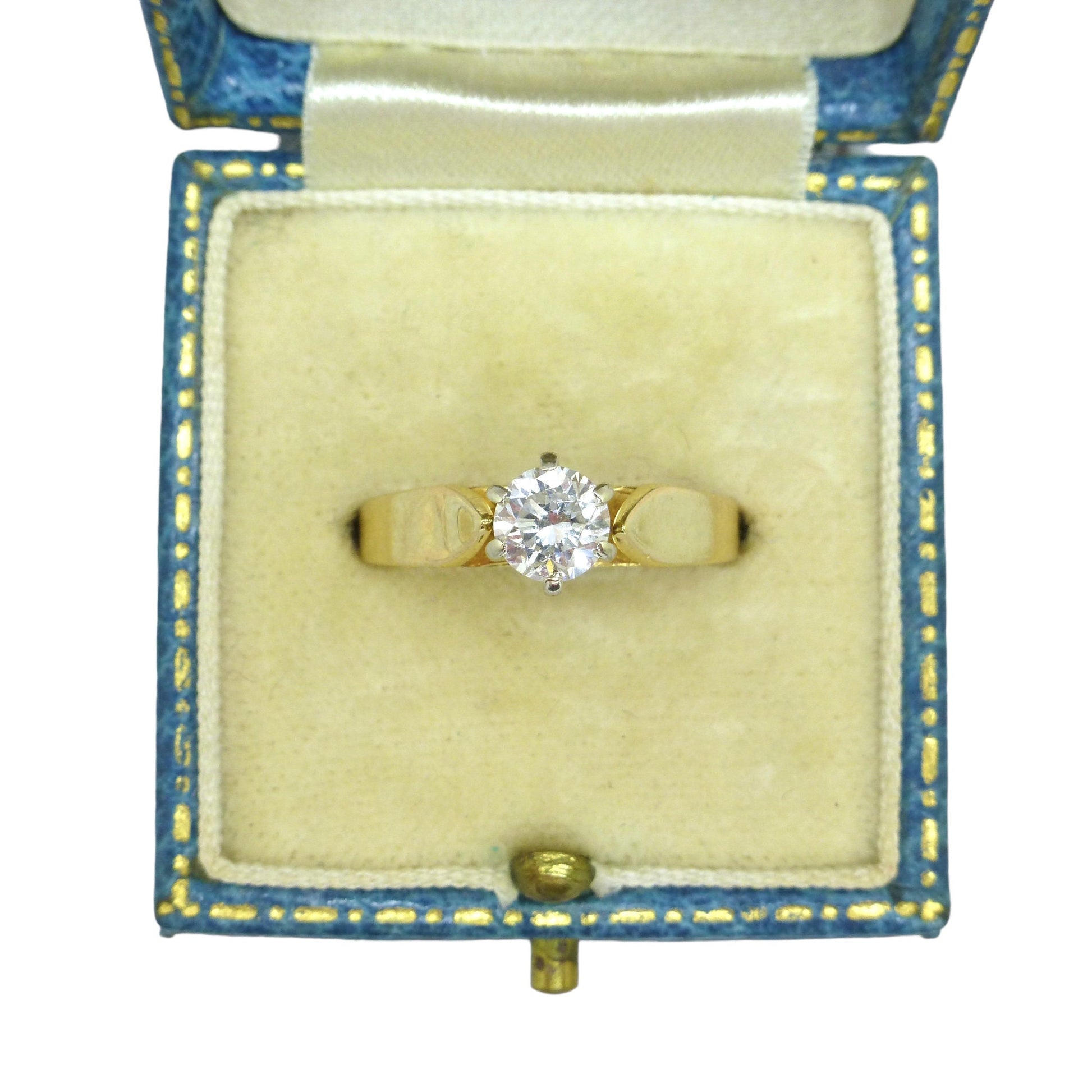 Vintage 18ct gold Diamond solitaire engagement ring 0.50 ~ With independent appraisal