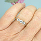 Vintage 18ct diamond three stone trilogy engagement ring 0.60ct